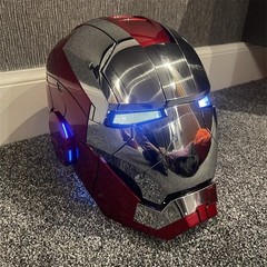 Autoking Iron Man Mask Mk5 1:1 Helmet Wearable Voice Touch Cosplay Props Jarvis
