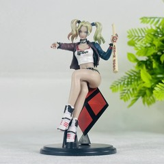 Harley Quinn Suicide Squad Figure DC Comics Baseball Bat Sitting Replica Toy