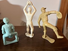 Vintage 1960’s Marx Baseball Players, 5-6″ Figures