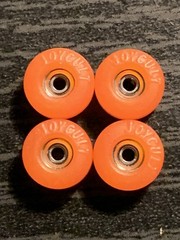 Joycult Fingerboard Wheels 3.0 Classic Spitfire Orange Excellent Condition