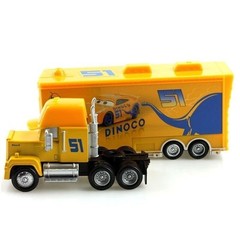 2-Pack Disney Pixar Cars NO.51 DiNOco Cruz & Hauler Truck Diecast Toys 1:55 Car