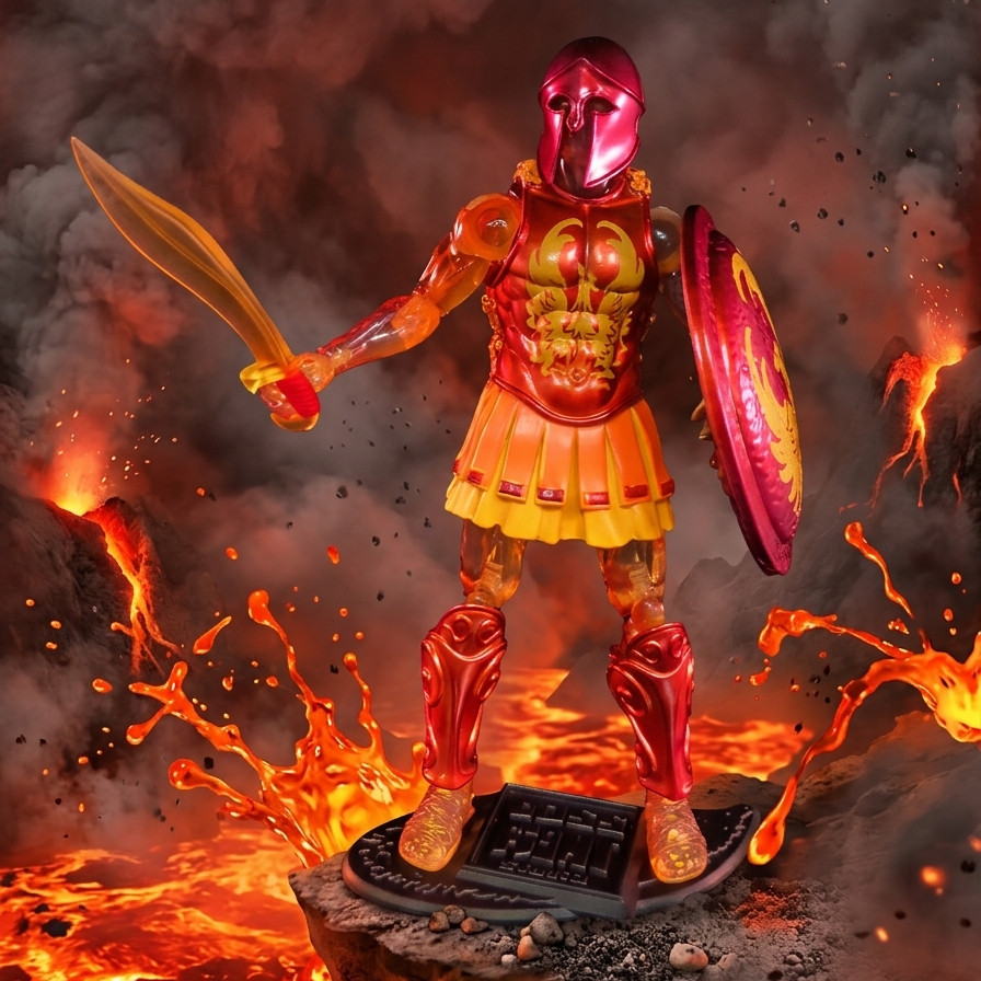 Vitruvian H.A.C.K.S. Eos Warrior 4″ Action Figure – Spartan Fire Fighter