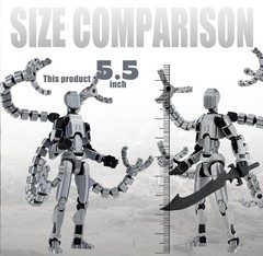 T13 Already Assembled Action Figure Accessories,T13 Multi-Jointed Movable,for…