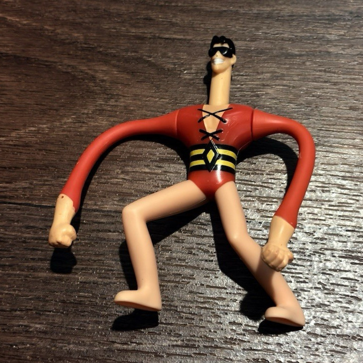 Action Figure Plastic Character Toy Loose Red Beige Black Yellow
