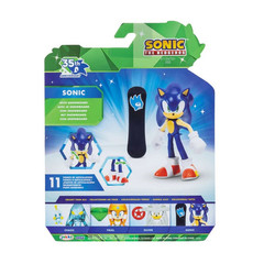 Sonic 35th Anniversary Sonic with Snowboard 4 Inch Action Figure 11 Pts Articul