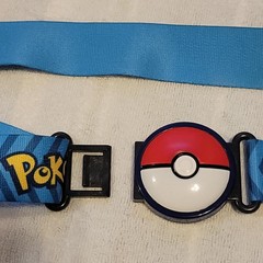 Pokemon Clip N Go with Empty Poke Ball Adjustable Belt with 2018 Nintendo Blue