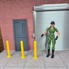 Shop Door Model Prop Kit 1/12 Scale Garage Display Diorama Dollhouse Accessory