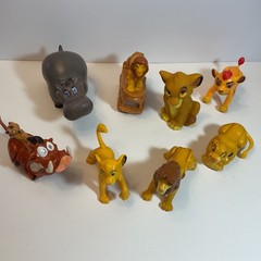 Disney Lion King Movie Figure Lot of 8 Plastic & Rubber Figures