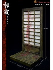 1/6 Action Figure Accessory Washitsu room background platform Diorama Stand Toy