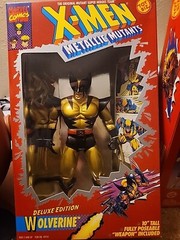 1994 Toy Biz X-Men Metallic Mutants Cyclops Wolverine Sabretooth Deluxe Edition