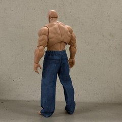 SU-WE-JEANS: 1/12 Fabric Jeans with elastic waist for 7″ WWE or Muff Adam Body