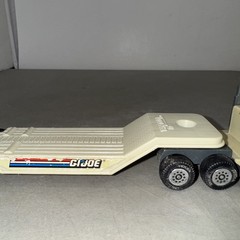 Vintage 1992 TONKA GI Joe MILITARY MACHINES Flat Bed Tractor Tráiler