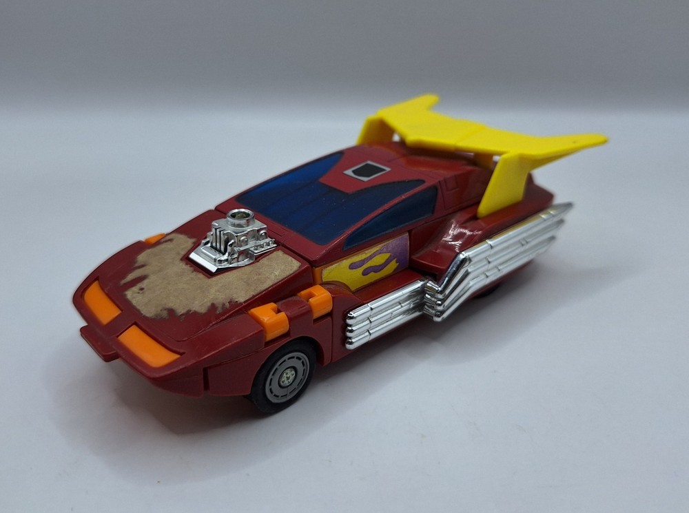 Transformers G1 HOT ROD Rubber Tires Plastic Toes Hasbro Takara 1986 VGC