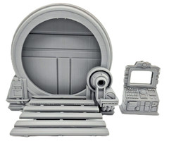 1:18 Scale Fantastic Four Diorama Sci-Fi Lab Portal Console for 4″ Action Figure