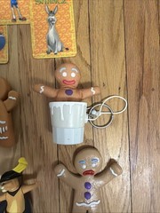 Vtg DreamWorks Shrek Figure Lot Donkey Thelonious Gingerbread Guard Dragon Puss
