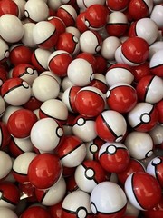 25 Red Mini 2” Pokeball w/ 25 Toys Kids Bday Party Gift Xmas Stocking Egg Hunt
