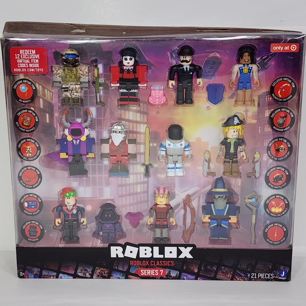 Roblox Classics Series 7 Action Figure Exclusive Virtual Item Target Damaged Box