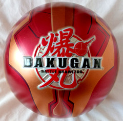 Bakugan Tin Metal Ball Storage Red and Gold with Inner Case 2008 Spin Master