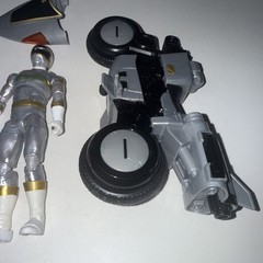 Power Rangers Lightning Collection In Space Silver Ranger & Cycle (See Photos)