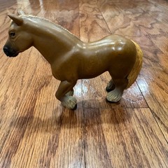 Schleich Horse Figurine Brown Draft Horse Stallion Toy 2001 Equine Figure Animal