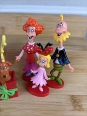 5 Collectible Figures Dr Seuss The Grinch Toy Christmas Gift Cindy Lou Who 2023