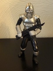 1978 Battlestar Galactica Centurian Cylon Silver Action Figure With Weapon