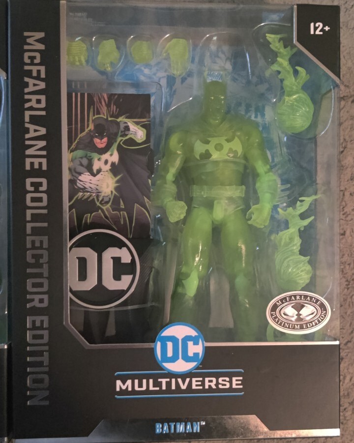DC McFarlane Collector Edition Batman as Green Lantern Chase Platinum Editon