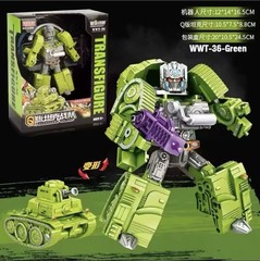 2022 Tank Alliance Transformers Robot 6 IN 1 Q Military Car Action Figure