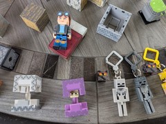 Huge Lot Of 90 Minecraft Action Figures & Accessories Everything Working! RARE!