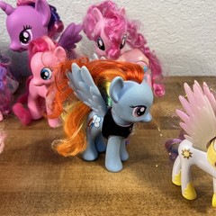 My Little Pony Figure Lot Of 15 Ponies Various Sizes Hasbro