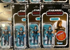 Lot of 12 Star Wars Mandalorian Hasbro Cara Dune Retro 3 3/4 Action Figures