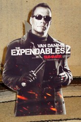Expendables 2 -Jean-Claude Van Damme Color Figure Tabletop Display Standee 10.5″