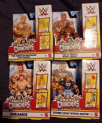 WWE Knuckle Crunchers Lot Mattel Wave 2 Cody Rhodes steve austin Sheamus bobby