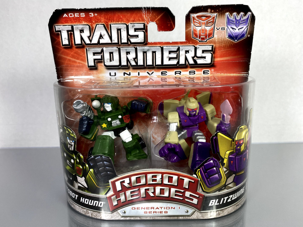 Transformers Robot Heroes HOUND & BLITZWING 2-Pack Box Generation One G1