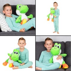 Nintendo Super Mario Yoshi Large Super Soft Plush Cuddle Pillow Buddy 20″