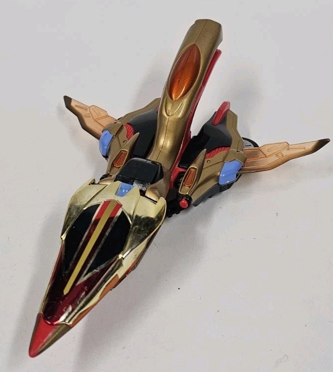Vintage 2000 Bandai Power Rangers Time Force Quantum Strata Cycle Red Black Gold