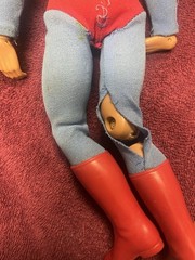 Vintage 1978 Kenner Superman 12” Action Figure Hong Kong Complete Cape Broke Leg