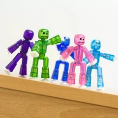 2 pcs Stikbot Animation Toy Doll with Suction Cup.