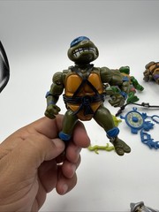 TMNT LEO DON RAPH MIKE Wacky Action LOT OF 5 Turtles Playmates 1989