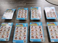 Vintage 1980s Complete Set Of 12 Smack_Ups Skate Board Toys.