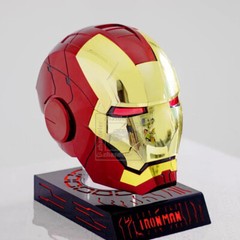 Iron Man Gold MK5 Helmet Electronic Voice Activated Open&Close Mask Autoking New
