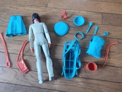 Vintage Marx Action Figures Princess Wildflower Janice Johnny West w/Accessories