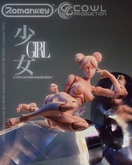 Romankey X COWL 1/12 Joint Female Super Flexible Body +Head For 6″ Figure Doll