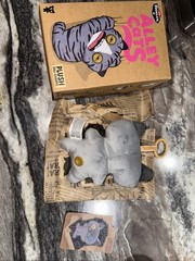 Fuggler Monster WRINKLE MCSTINKLES Secret Rare Plush Keychain Alley Cats 3.9in