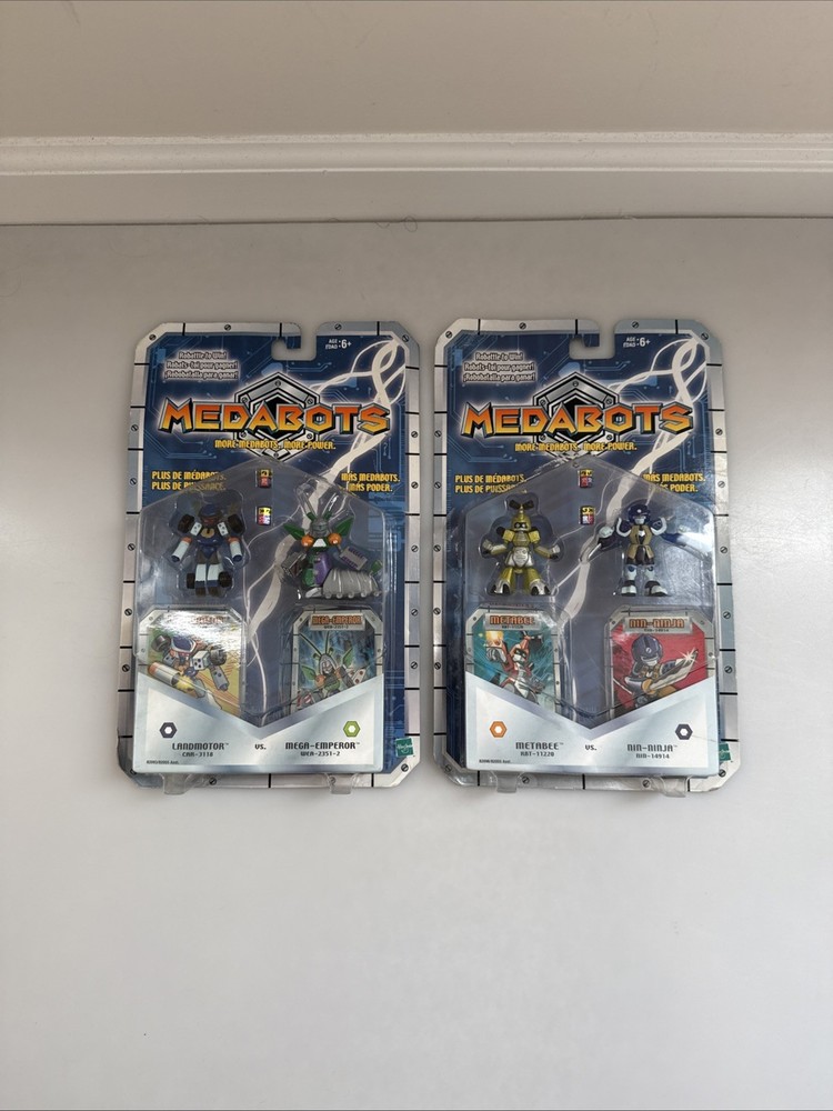Medabots Metabee & Nin-ninja Vintage Hasbro NIB Land Motor Mega Emperor NEW