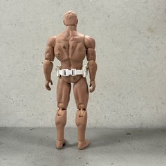 SU-PNBT-WH: 1/12 white faux leather utility belt with pouches for 6″ figure