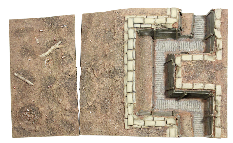 W Britain WWI British Trench Section No.2, Infantry Trench – 5 Piece Set