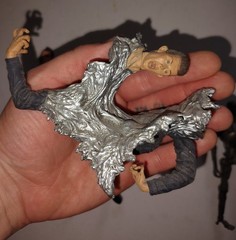 MOVIE MANIACS Vintage T2 T-800 T-1000 Action Figure Modern Black Endoskeleton