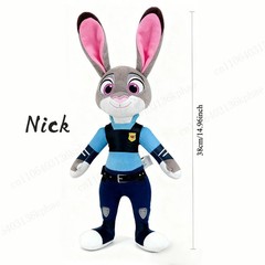 Cute Zootopia Nick Judy Plush Toy Stuffed Doll Gift for Xmas Birthday Party