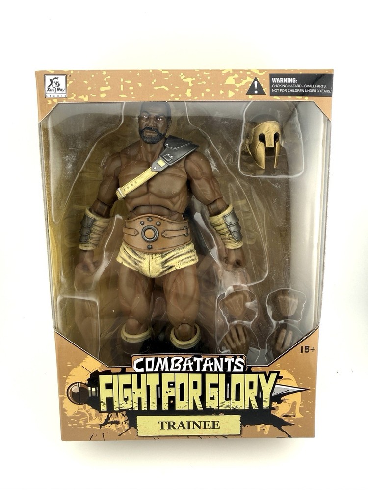 Xesray Studio Combatants Fight For Glory 7” GLADIATOR TRAINEE Black Figure NEW